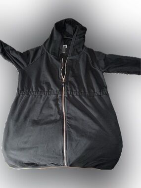 Isabel Maternity by Ingrid & Isabel Black Utility Hoodie Jacket
